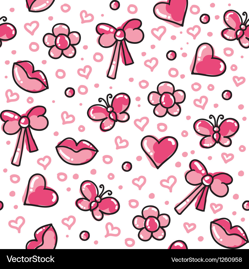 Romantic Seamless Pattern Royalty Free Vector Image