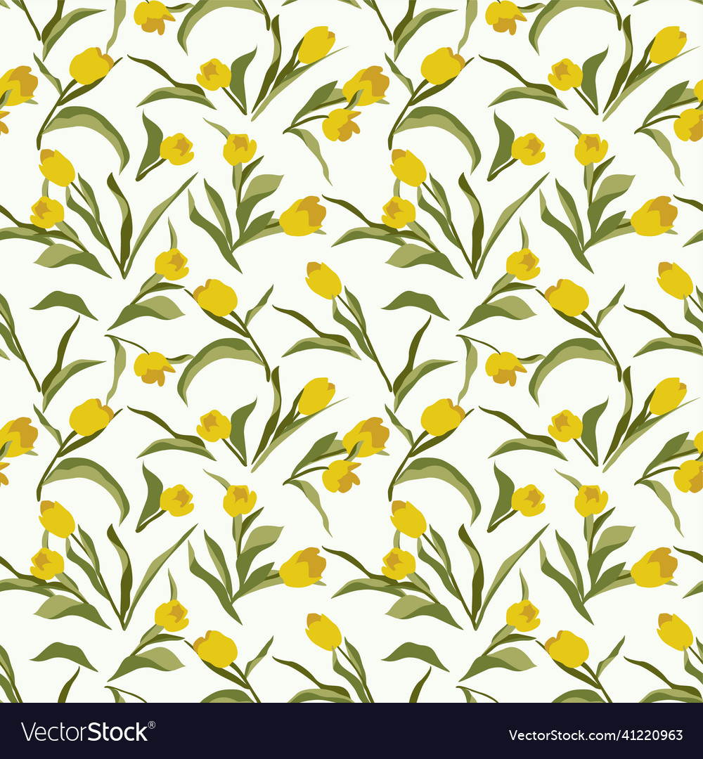 Abstract seamless pattern with flowers Royalty Free Vector