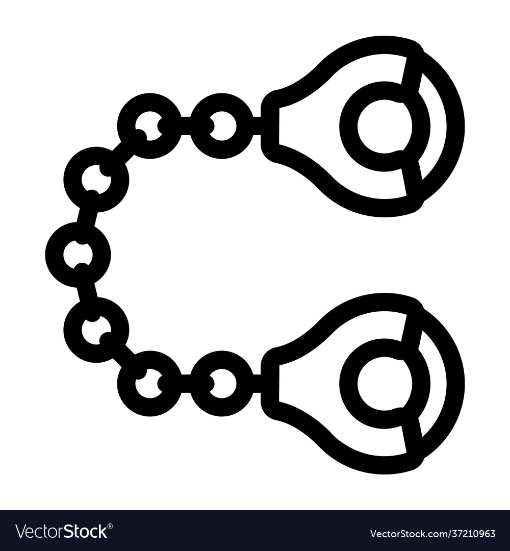 Handcuffs Royalty Free Vector Image - VectorStock