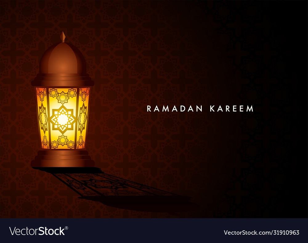 Ramadan kareem islamic greeting card design vector image Ramadan kareem islamic greeting card design
