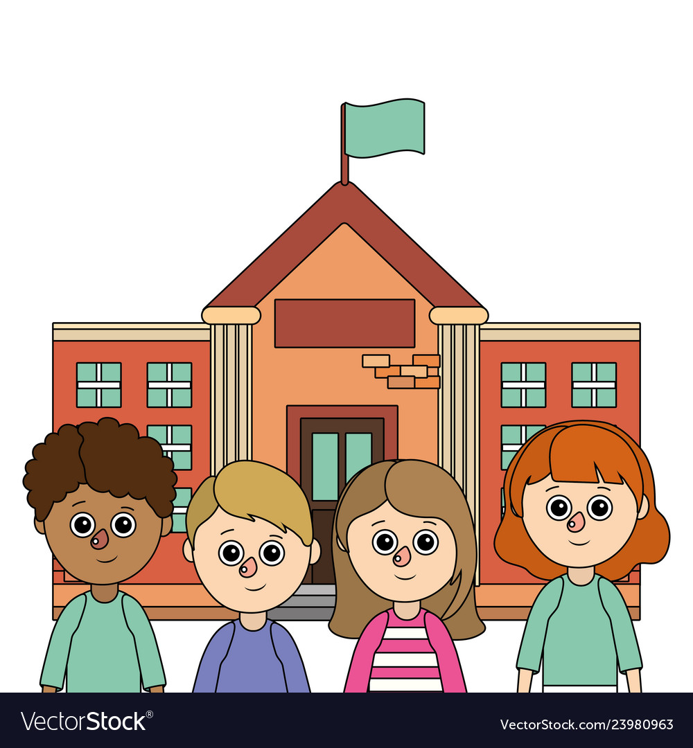 School education children cartoon Royalty Free Vector Image