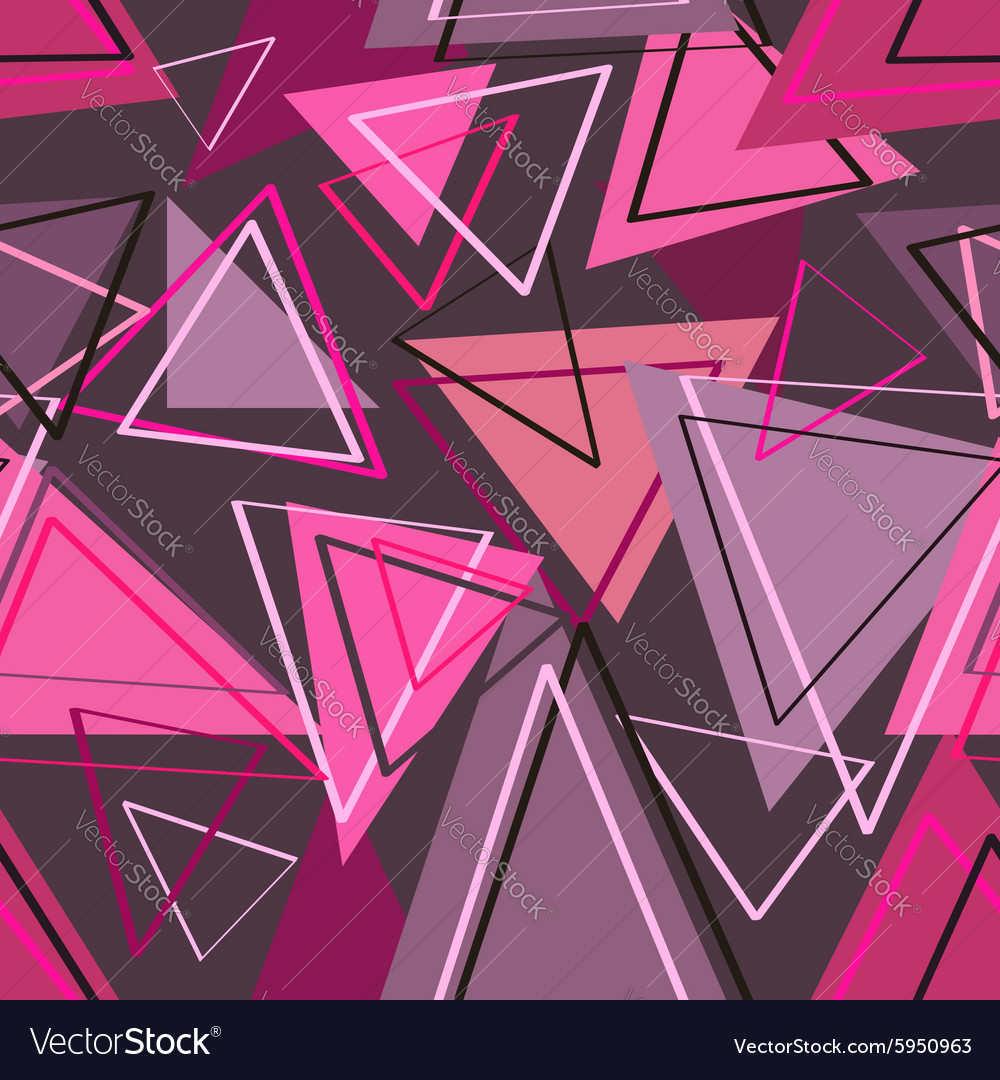 Seamless pattern of triangles Royalty Free Vector Image