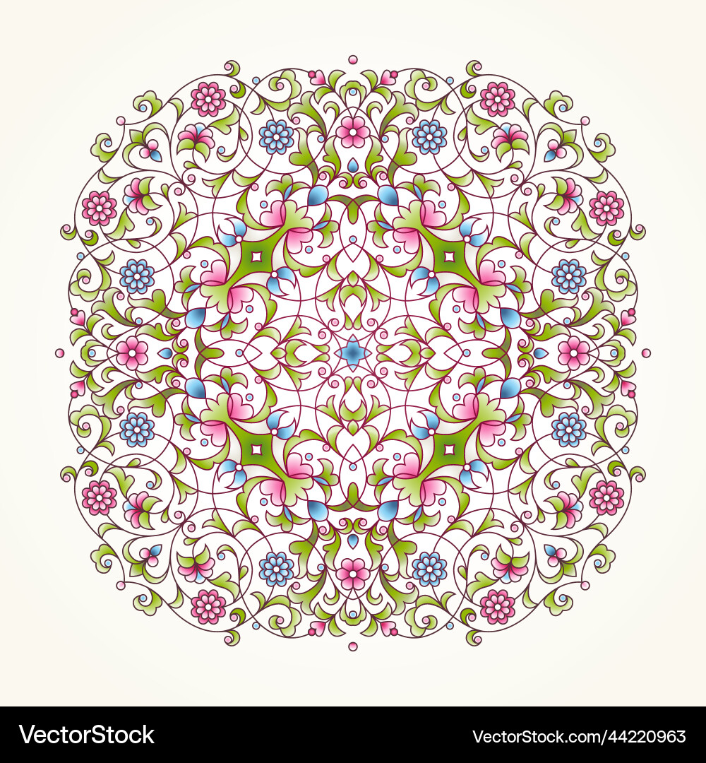 Vintage in eastern style Royalty Free Vector Image