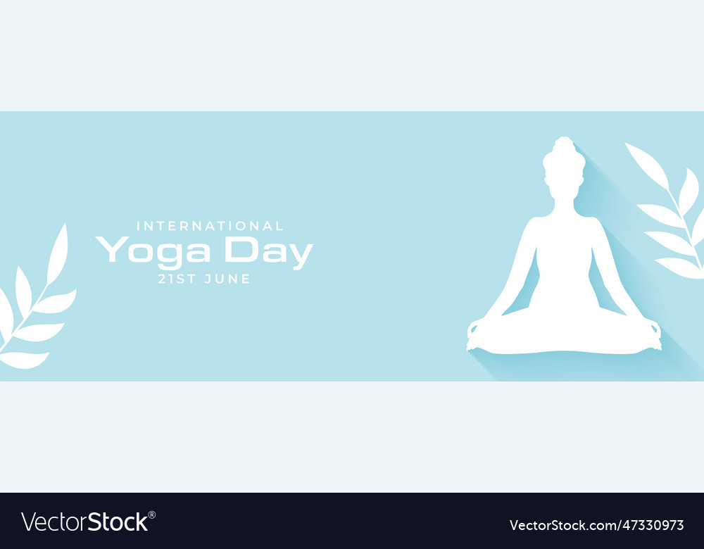 Nice international yoga day banner for inner peace