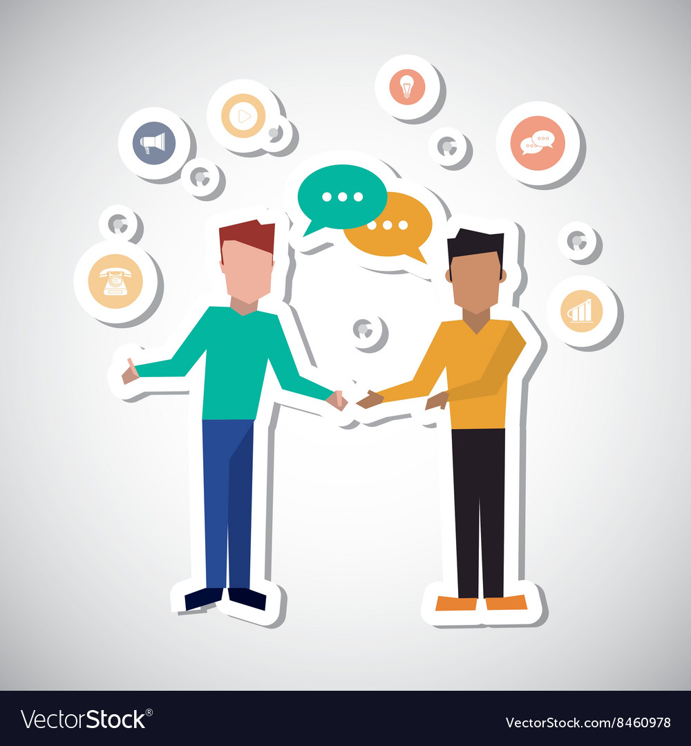Communication and people graphic design Royalty Free Vector