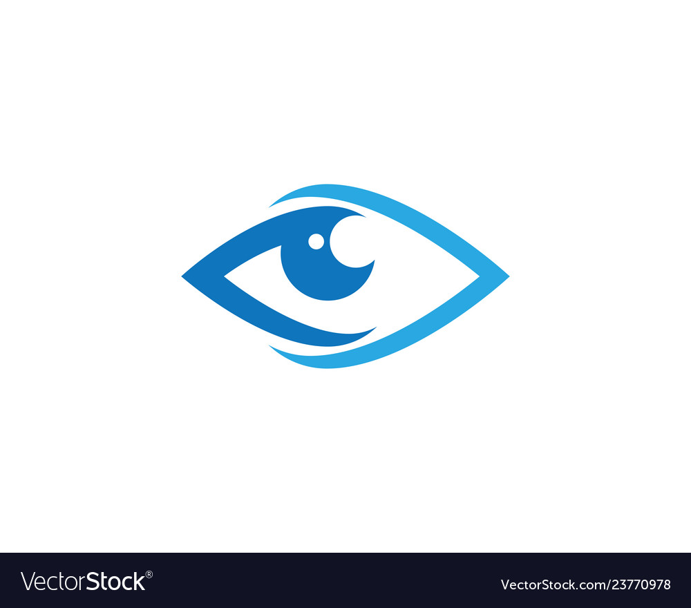 Eye care logo design Royalty Free Vector Image