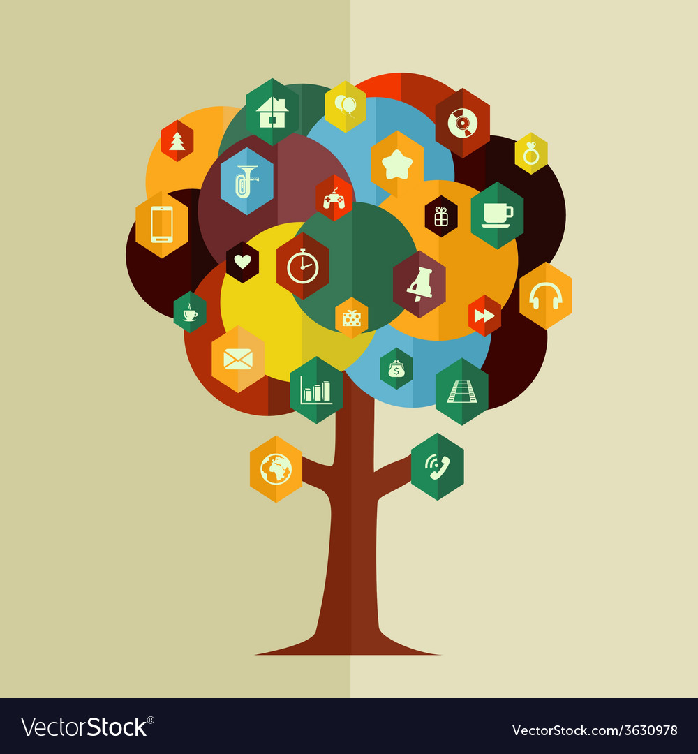 Tree 5 Royalty Free Vector Image VectorStock
