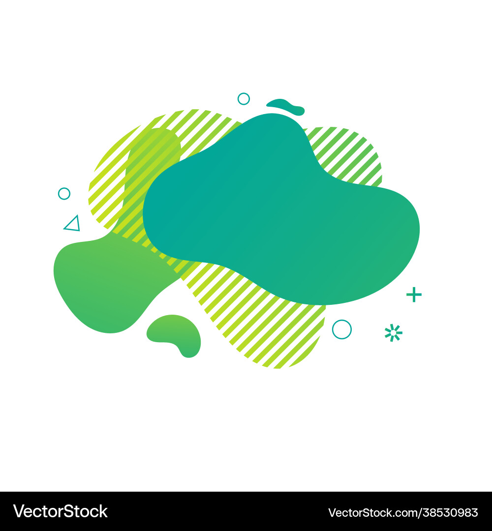 Abstract liquid shape fluid design Royalty Free Vector Image