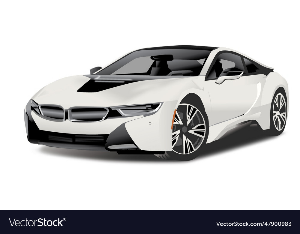 Bmw i8 Royalty Free Vector Image - VectorStock