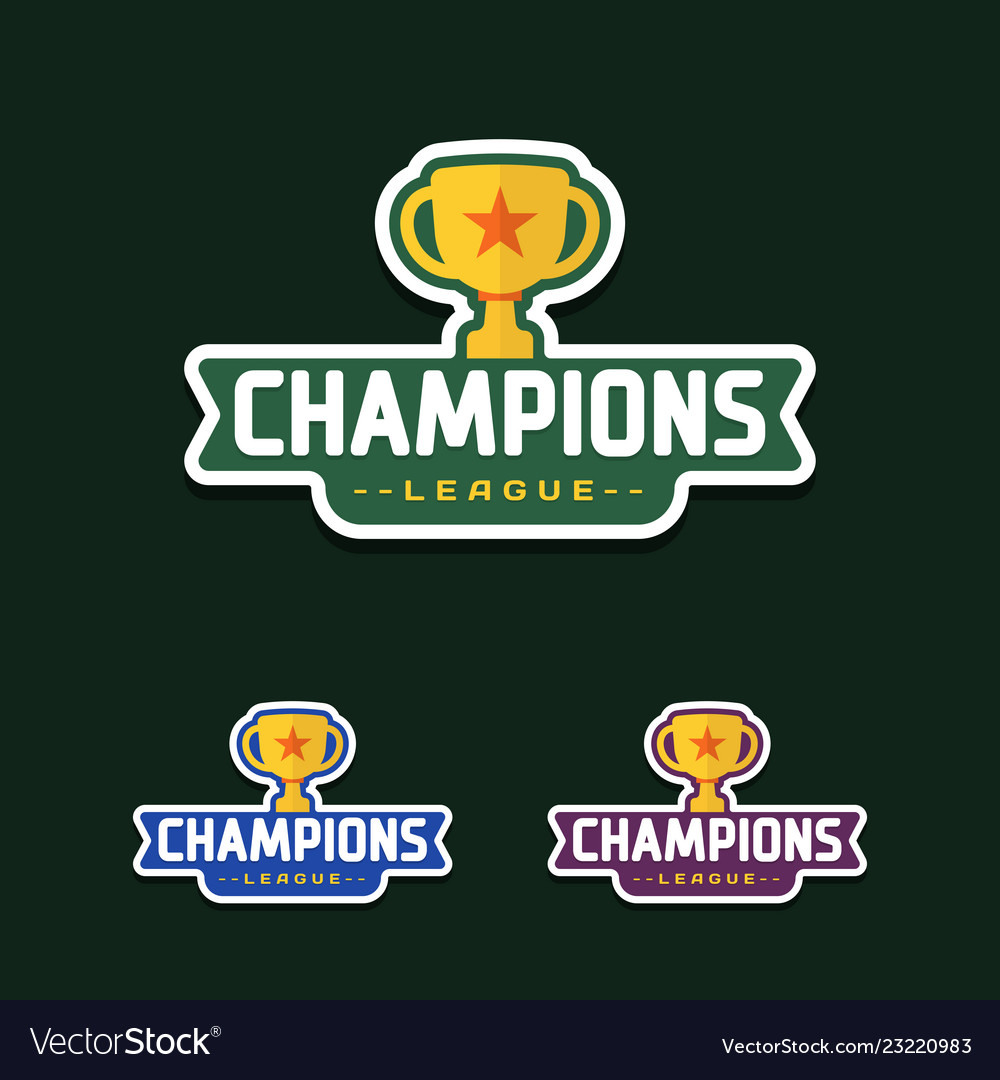 Champion Sports League Emblem Badge Graphic Typography Royalty