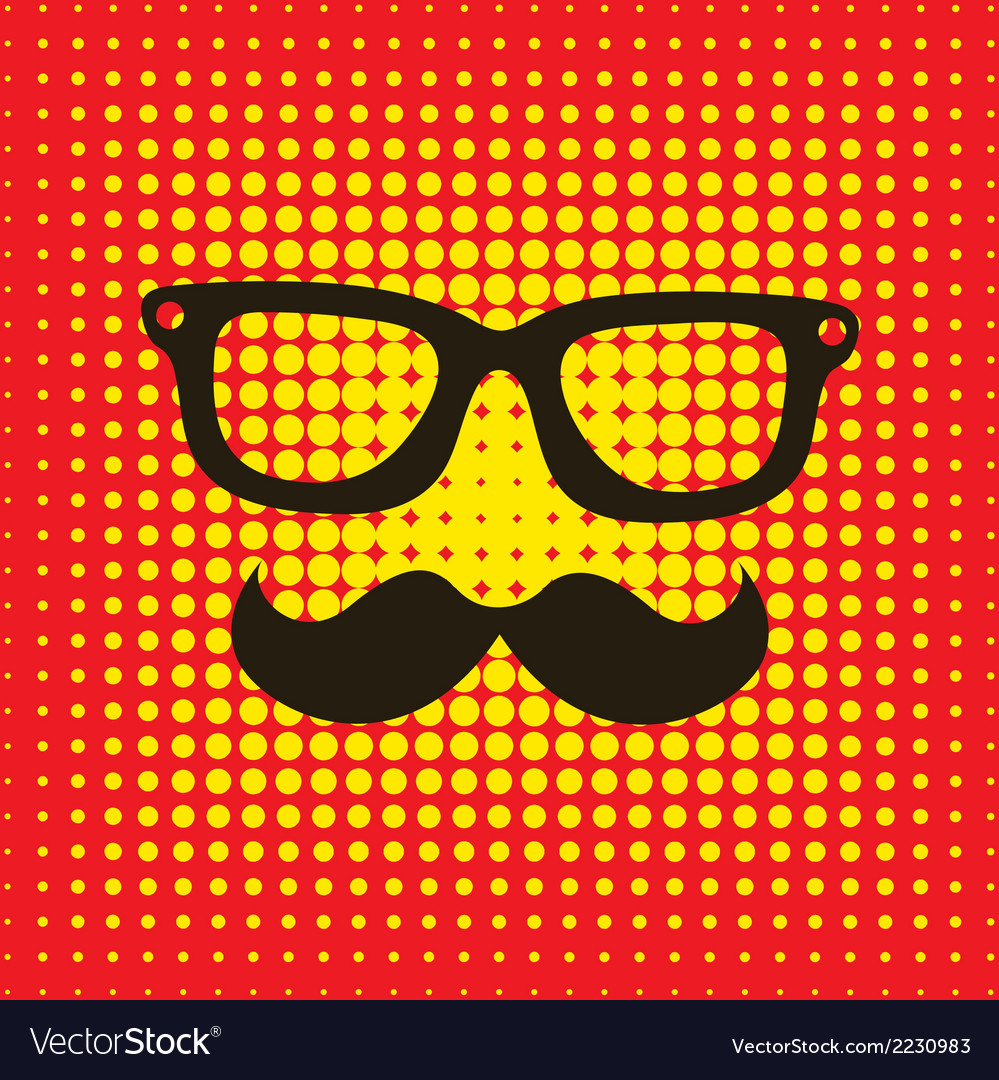 Hipster design over orange background Royalty Free Vector