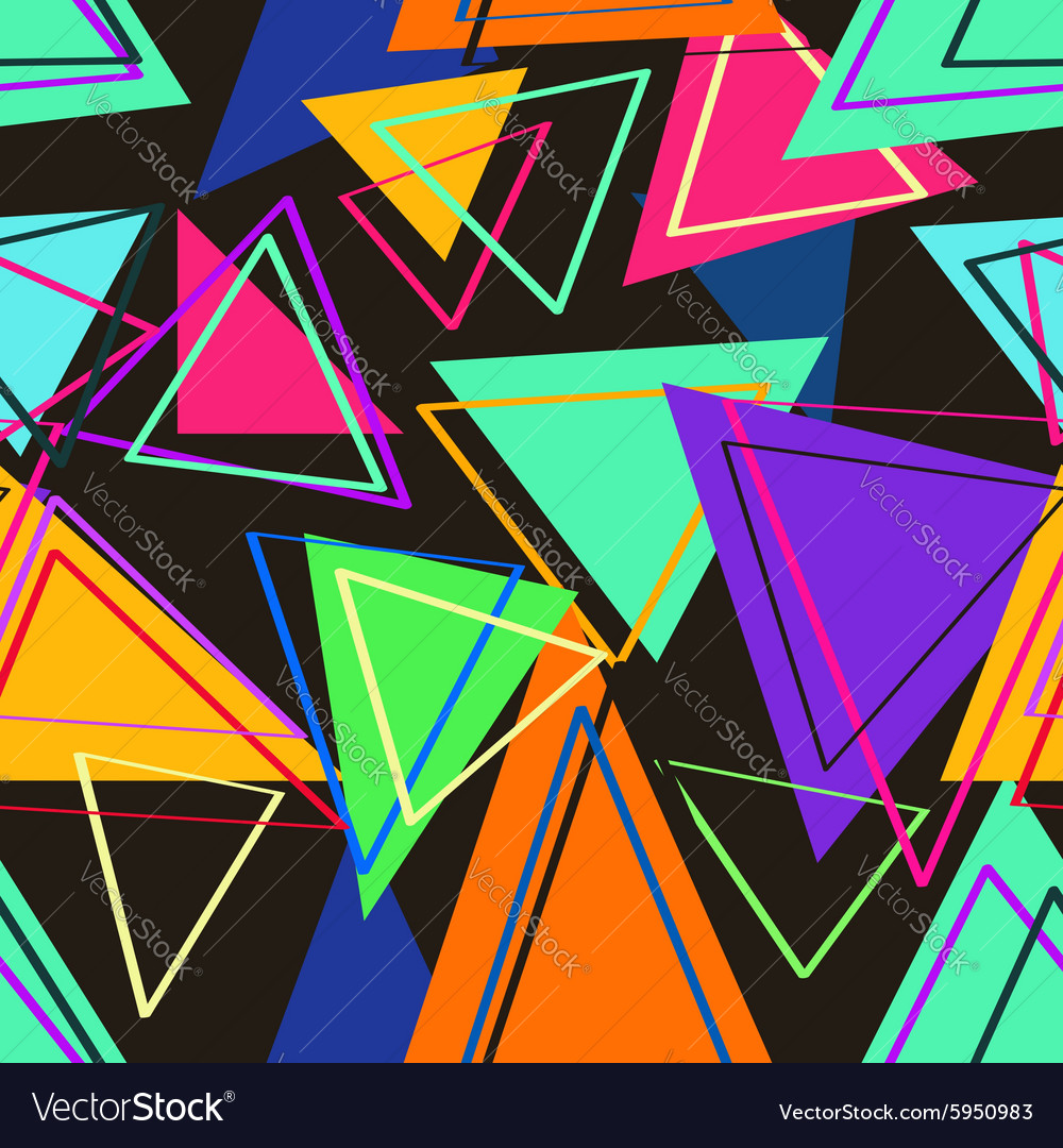 Seamless pattern of triangles Royalty Free Vector Image