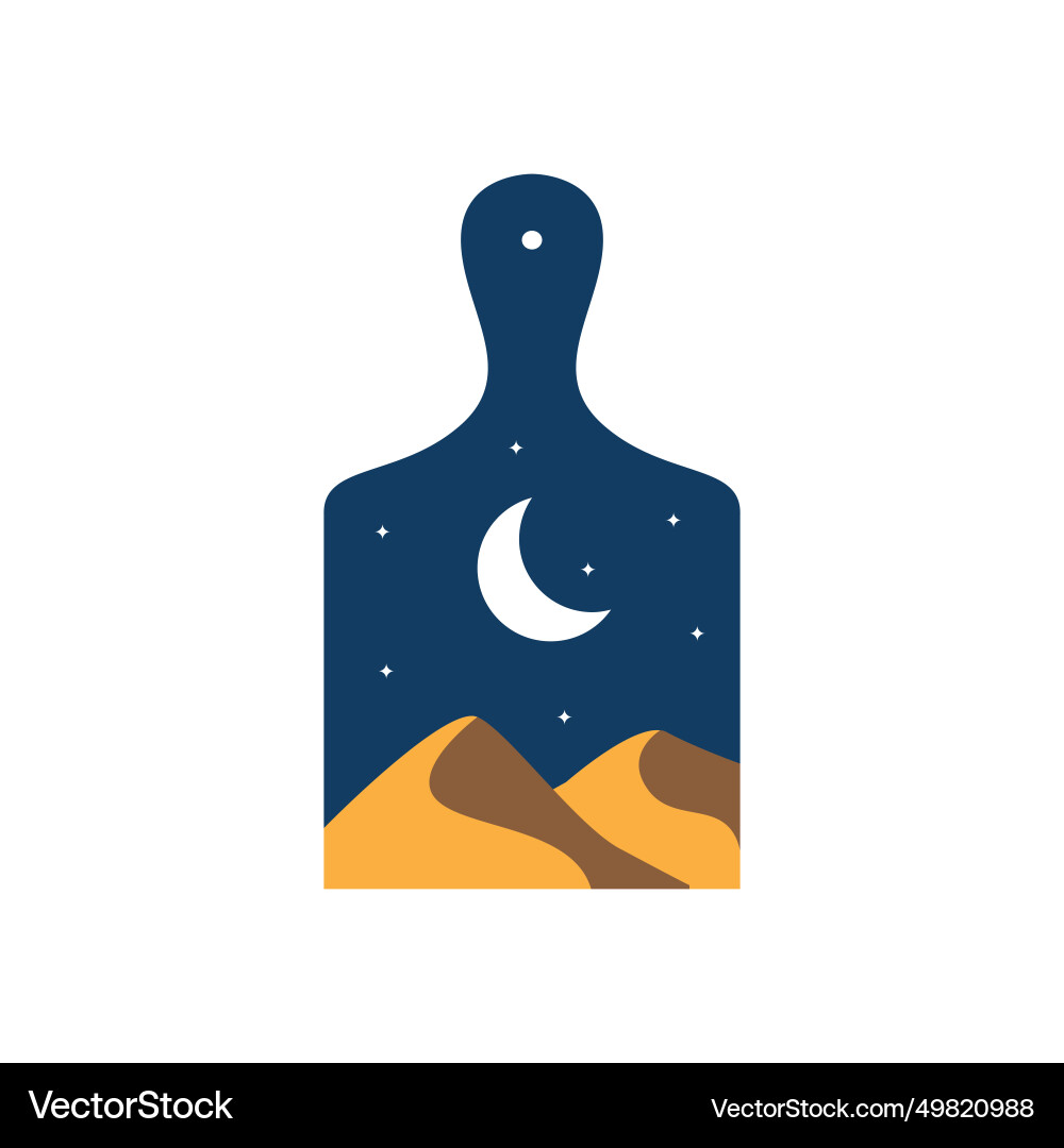Desert food icon logo design Royalty Free Vector Image