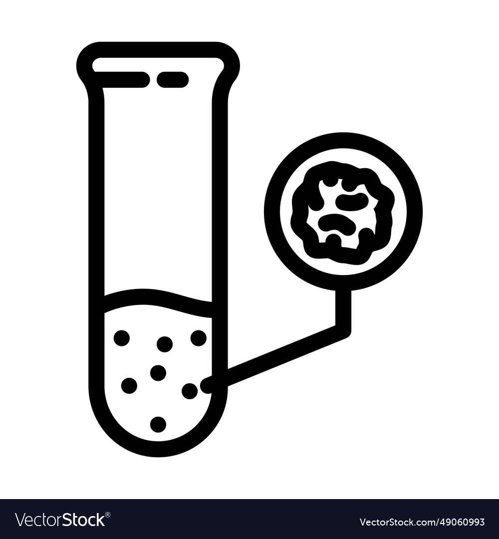 Contaminant detection hydrogeologist line icon Vector Image