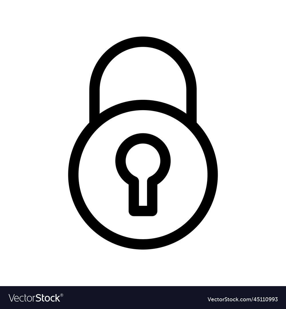 Security lock icon Royalty Free Vector Image - VectorStock