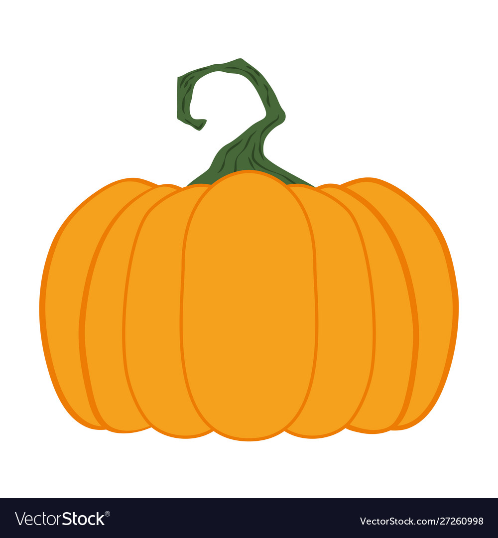 Halloween pumpkin fruit seasonal icon Royalty Free Vector