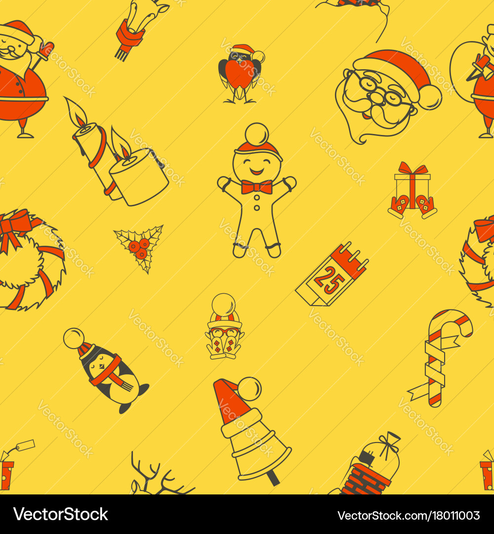 Christmas seamless pattern background Royalty Free Vector