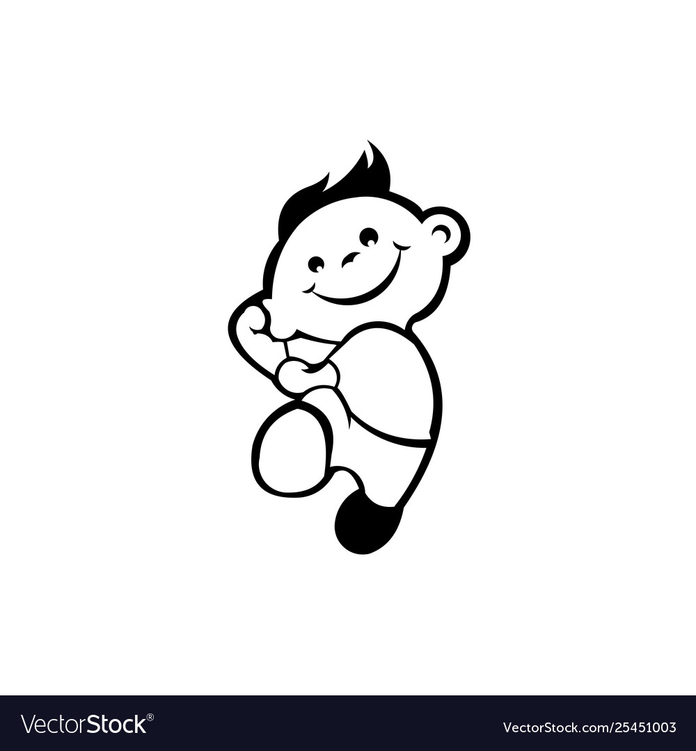 Happy kid Royalty Free Vector Image - VectorStock