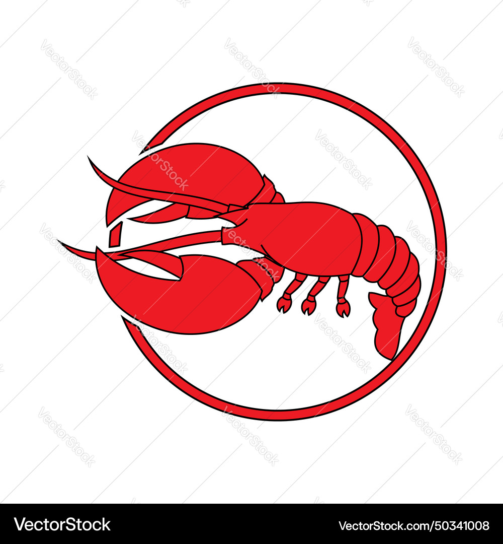 Lobster design icon Royalty Free Vector Image - VectorStock
