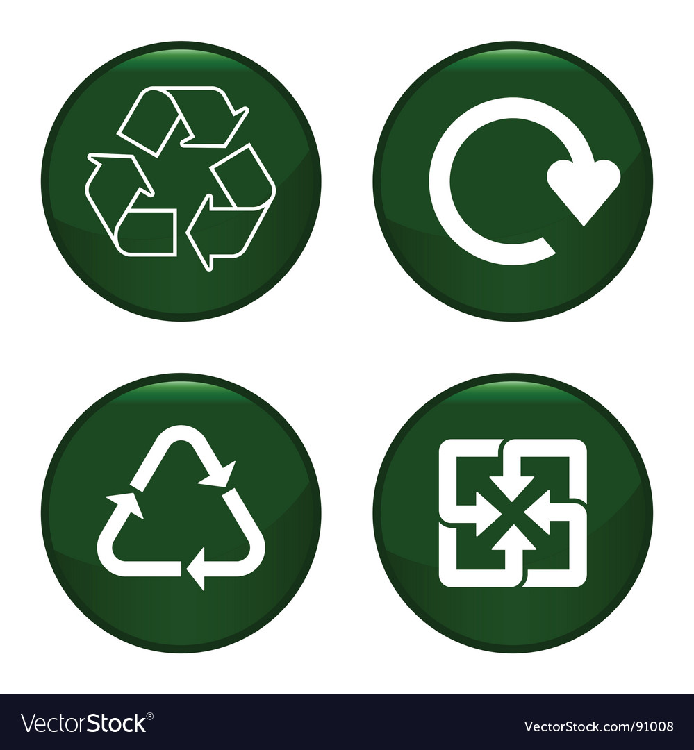 Recycling icons Royalty Free Vector Image - VectorStock