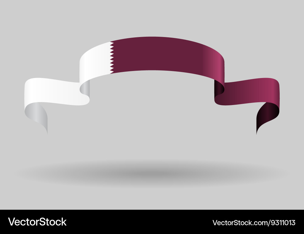 Qatari flag background Royalty Free Vector Image