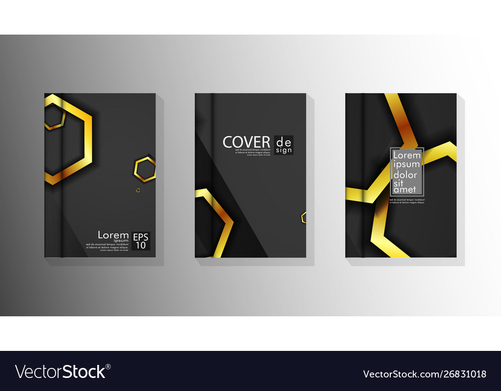 Collection book cover backgrounds Royalty Free Vector Image