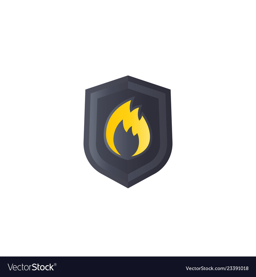 Fire Protection Logo Mark Royalty Free Vector Image