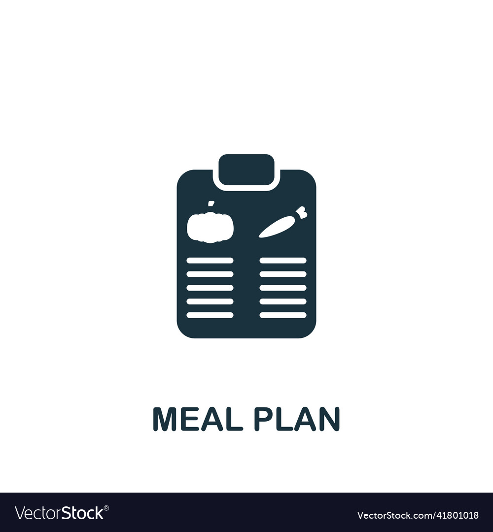 Meal Plan Icon Monochrome Simple Icon Royalty Free Vector meal-plan-icon-monochrome-simple-icon-royalty-free-vector