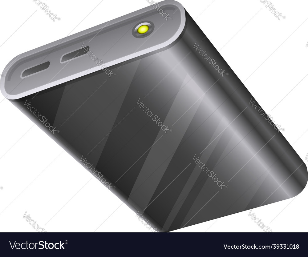 Portable hdd icon cartoon hard disk drive Vector Image Portable hdd icon cartoon hard disk drive Vector Image
