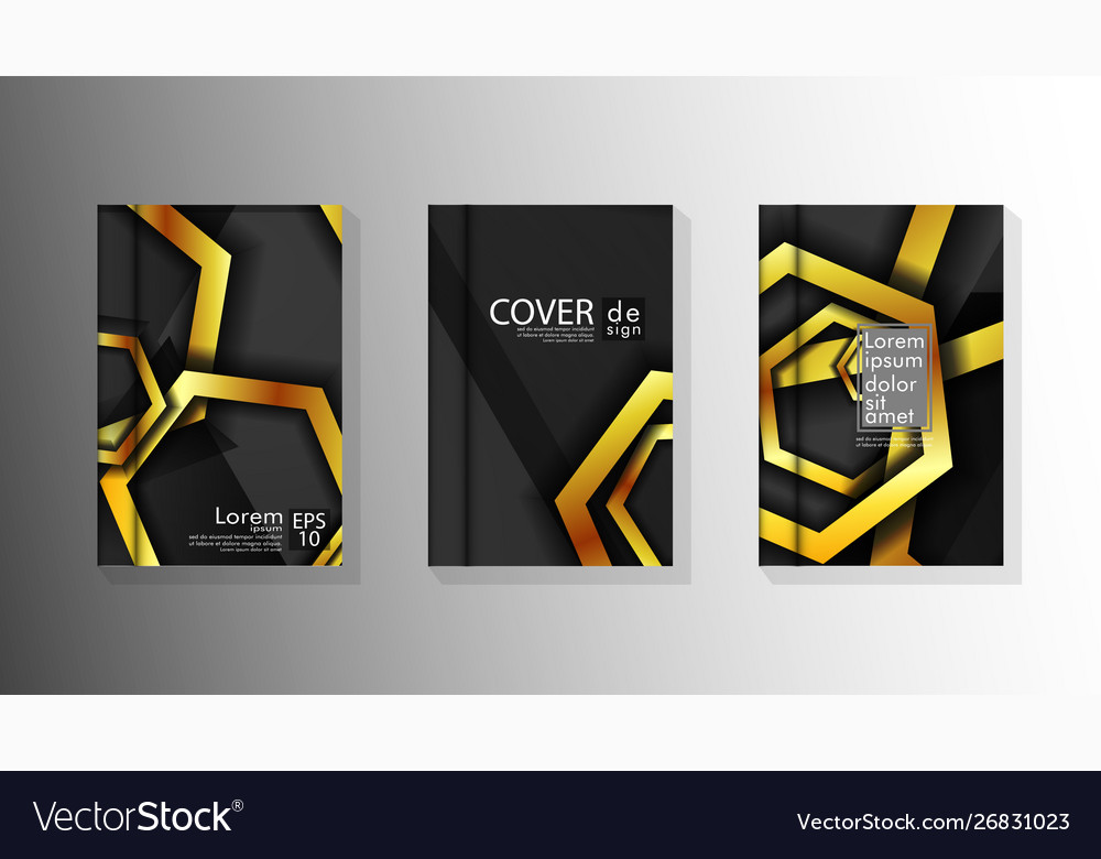 Collection book cover backgrounds Royalty Free Vector Image