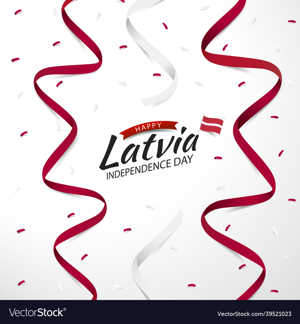 Independence day of latvia Royalty Free Vector Image