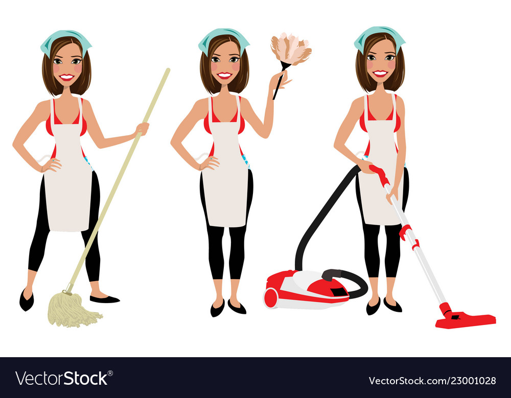 Cleaninglady Royalty Free Vector Image - VectorStock