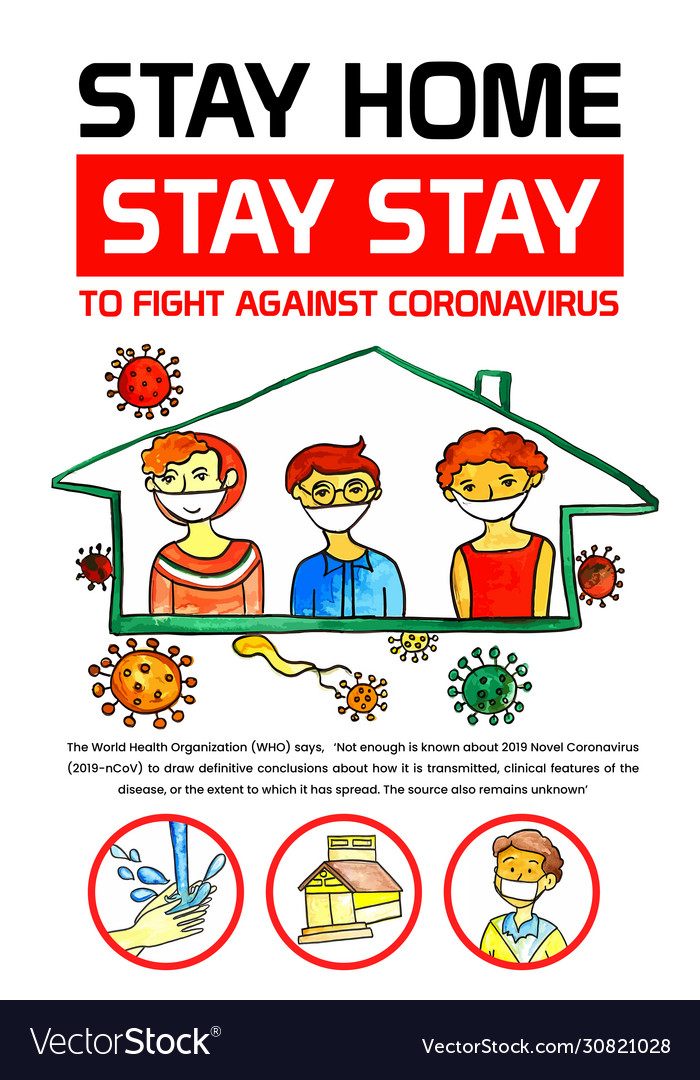 Corona virus global pandemic poster design Vector Image