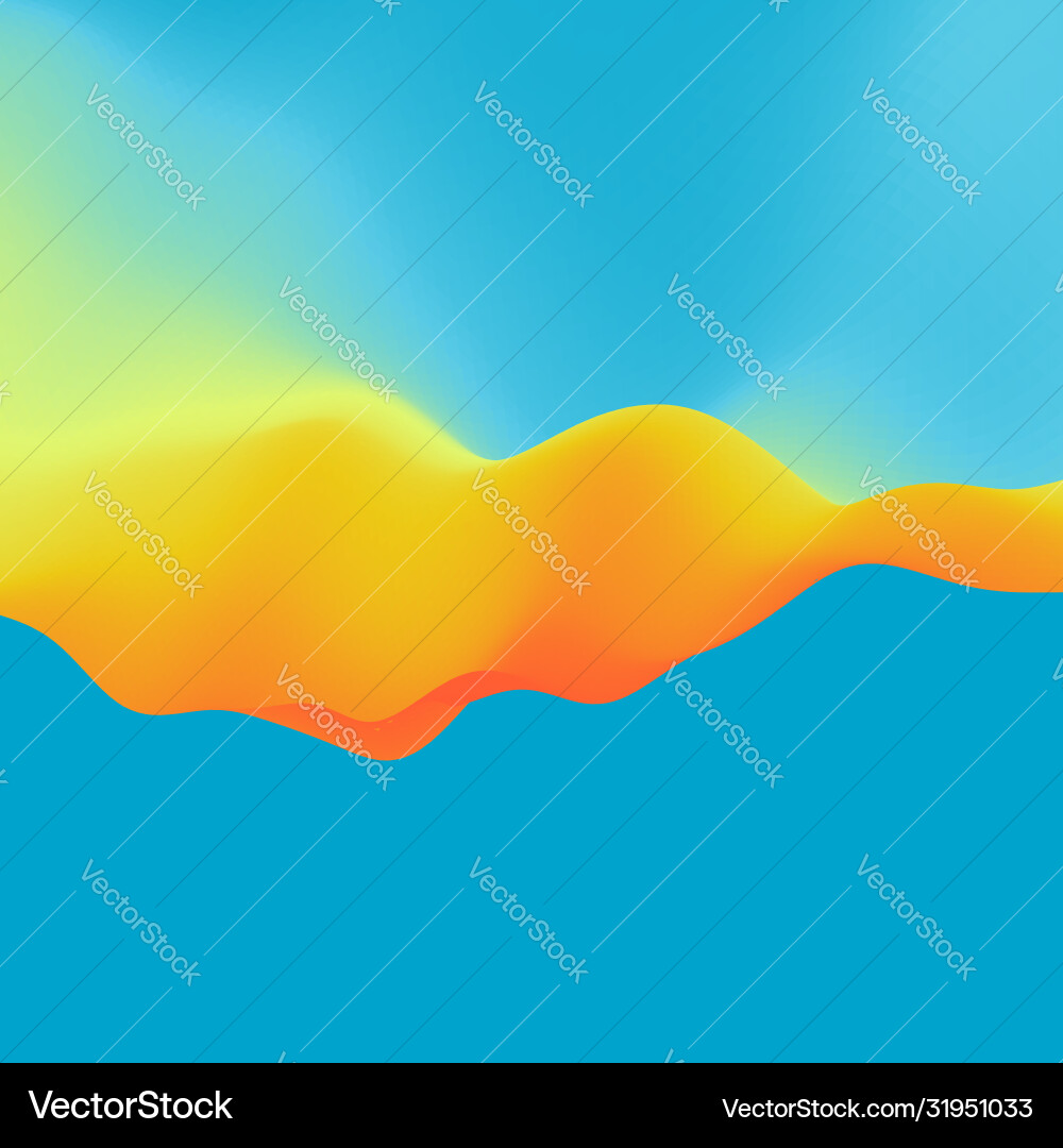 3d wavy background dynamic effect abstract Vector Image