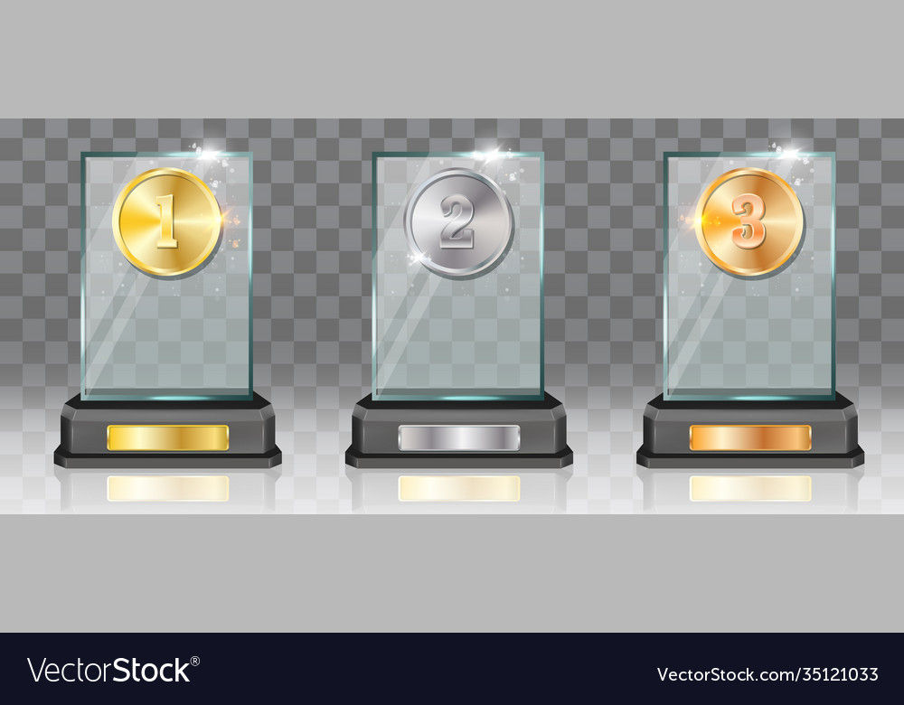 Download Acrylic Glass Trophy Award Mockup Set Royalty Free Vector