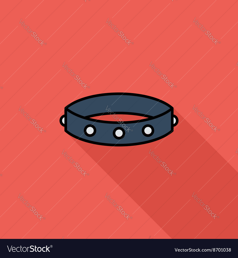 Collar flat icon Royalty Free Vector Image - VectorStock