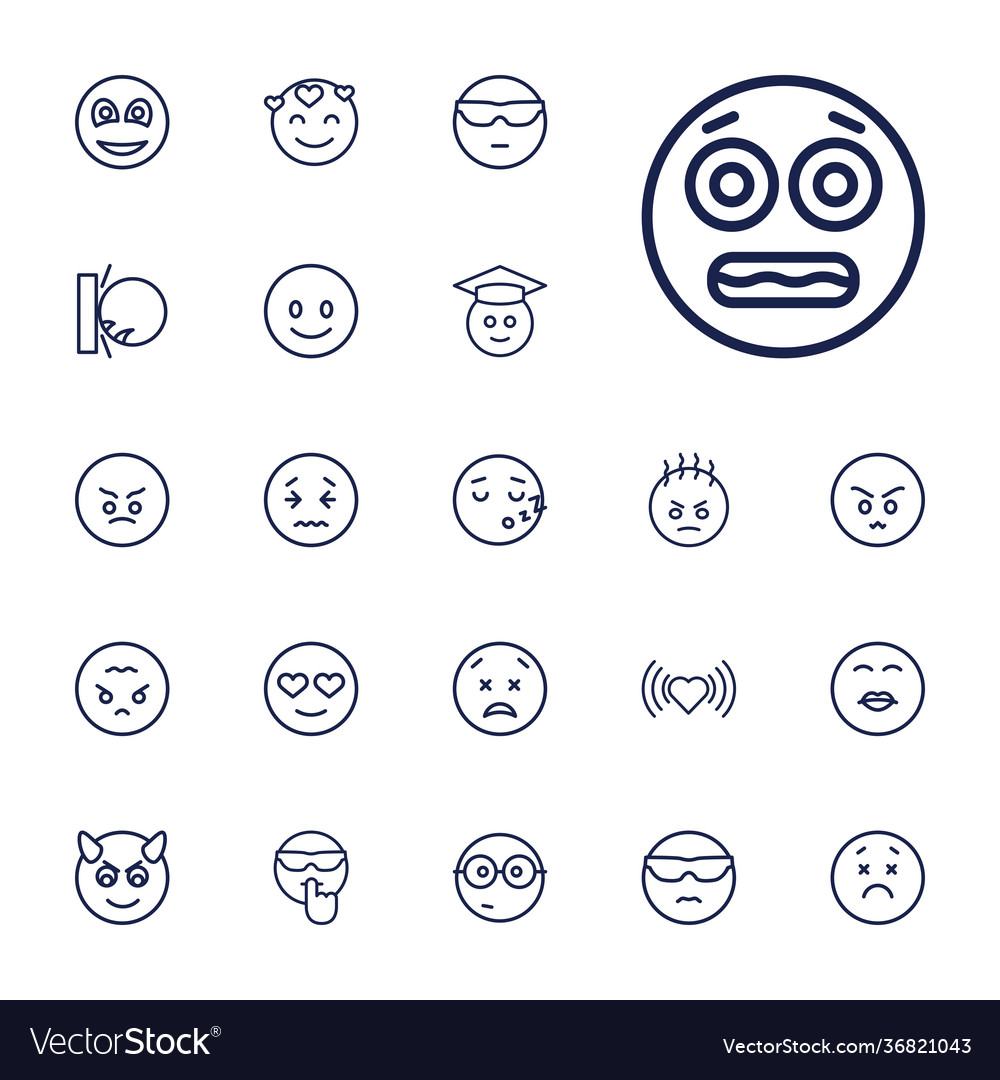 22 emotion icons