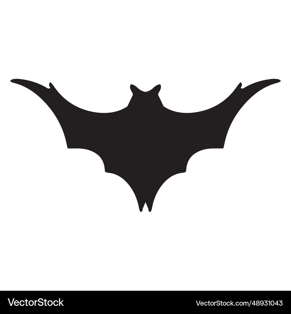 Bat wing logo element Royalty Free Vector Image