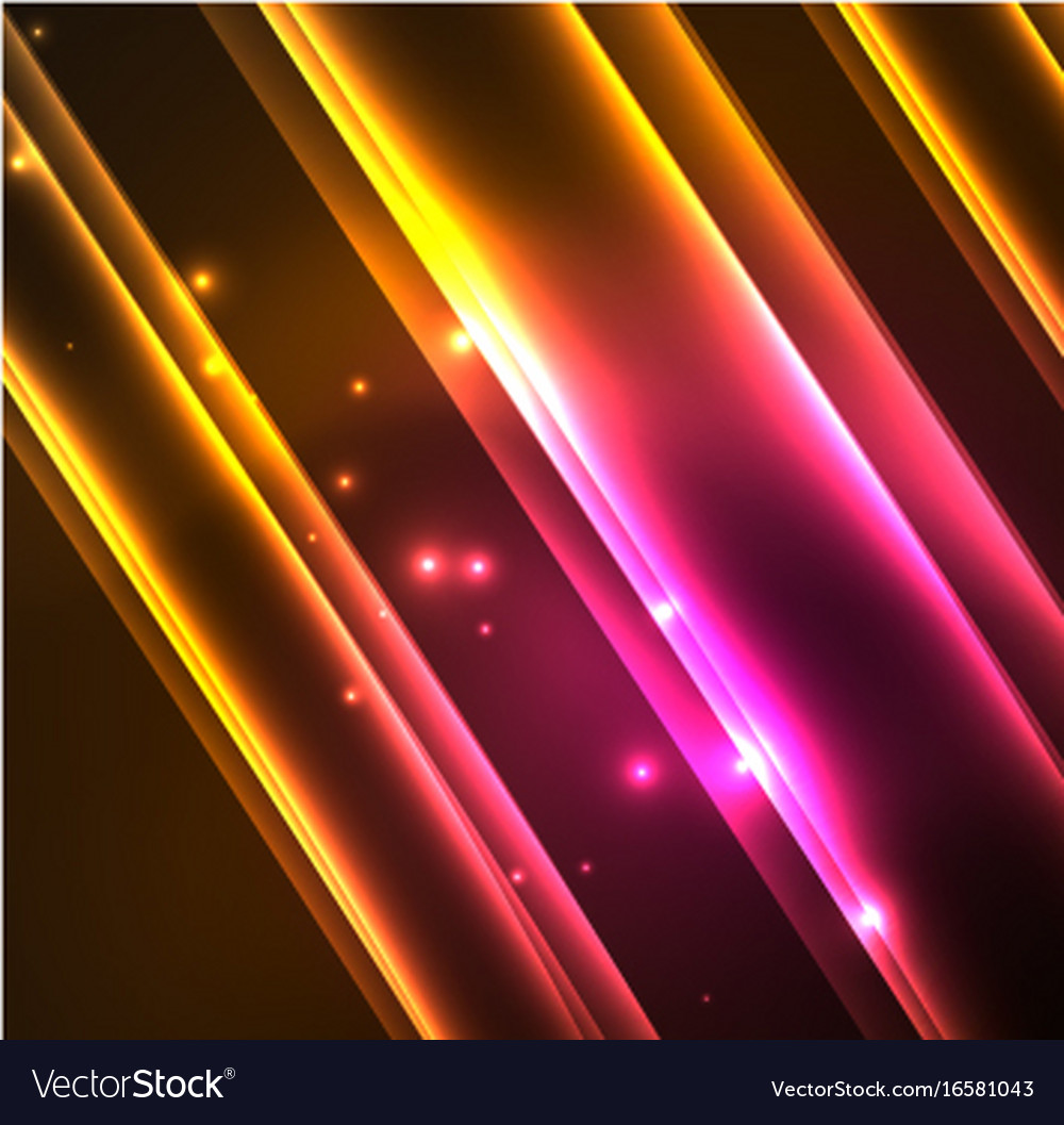 Energy lines glowing waves in the dark Royalty Free Vector