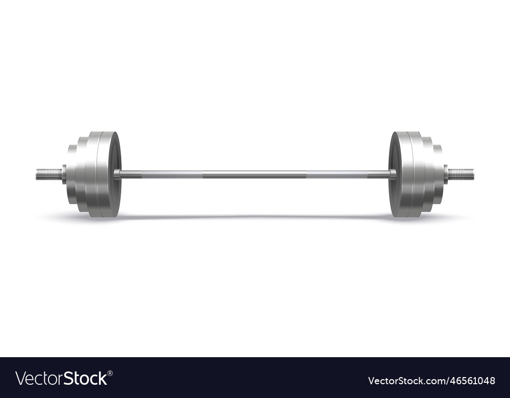 Barbell with rod of dumbbell Royalty Free Vector Image