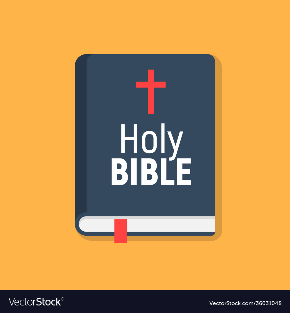 Holy bible logo icon church isolated Royalty Free Vector