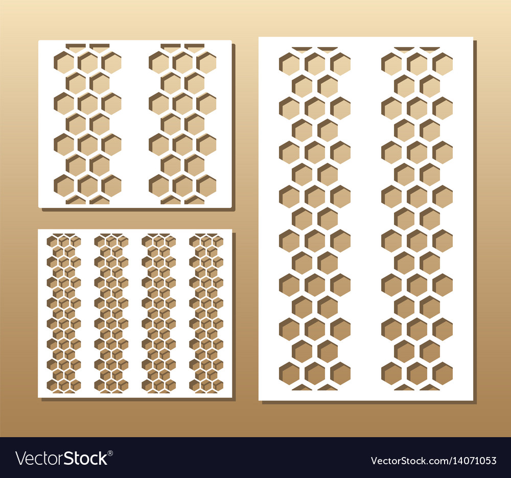 Laser cut panel Royalty Free Vector Image - VectorStock