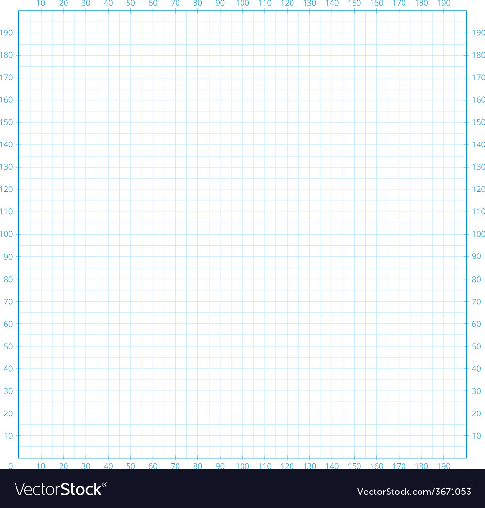 Real size millimeter engineering paper Royalty Free Vector