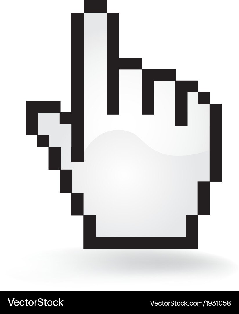 Cursor hand Royalty Free Vector Image - VectorStock