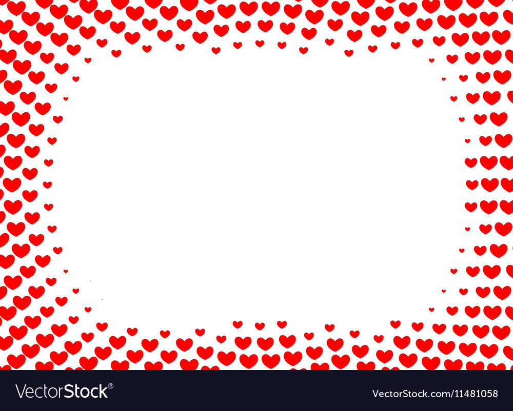 Heart frame for foto halftone Royalty Free Vector Image