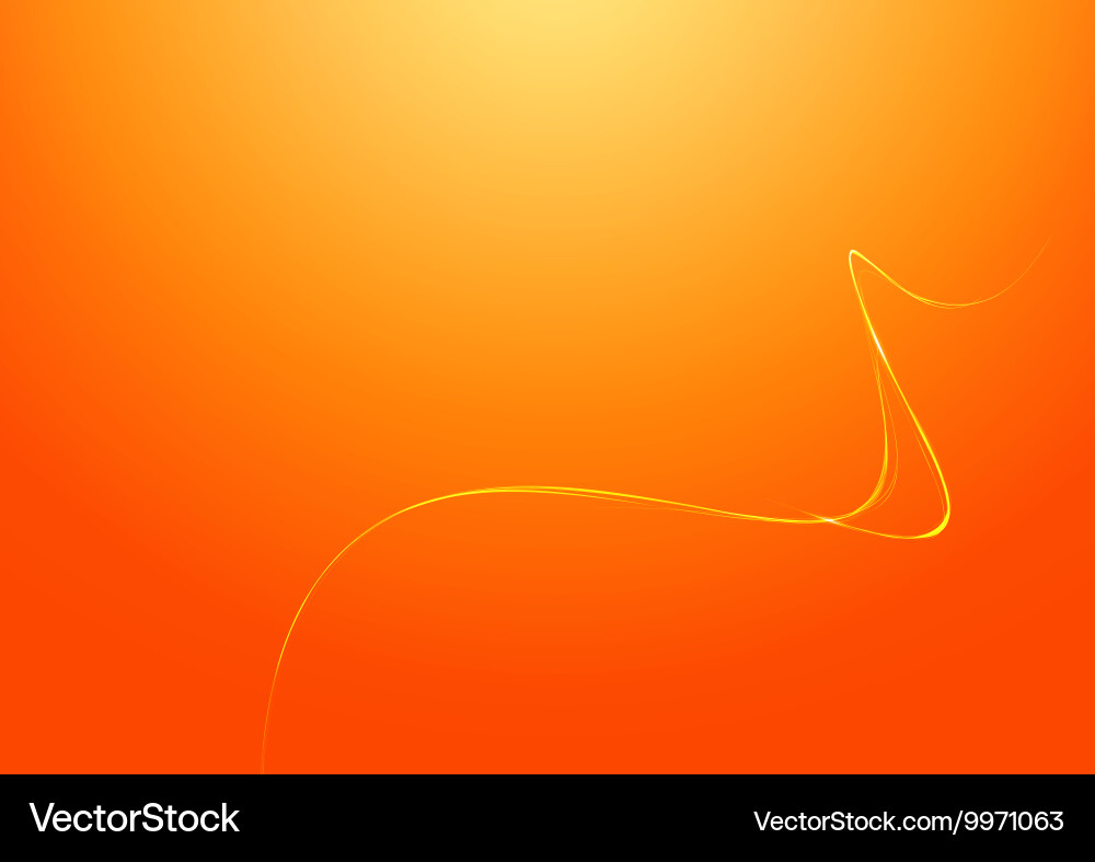 Abstract lines orange background Royalty Free Vector Image