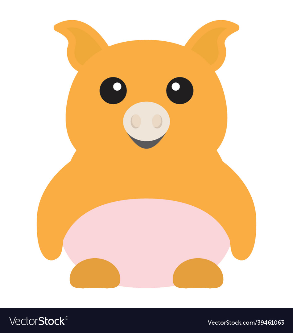 Cartoon pig Royalty Free Vector Image - VectorStock