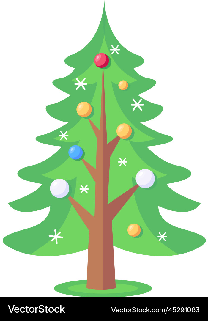 Christmas pine Royalty Free Vector Image - VectorStock