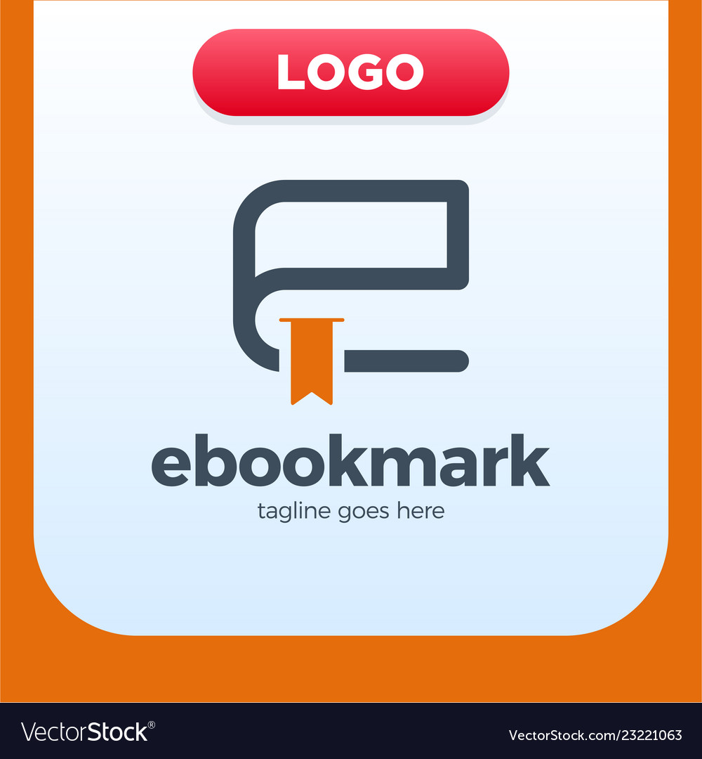 ebook letter initial e logo design template vector image letter design template
