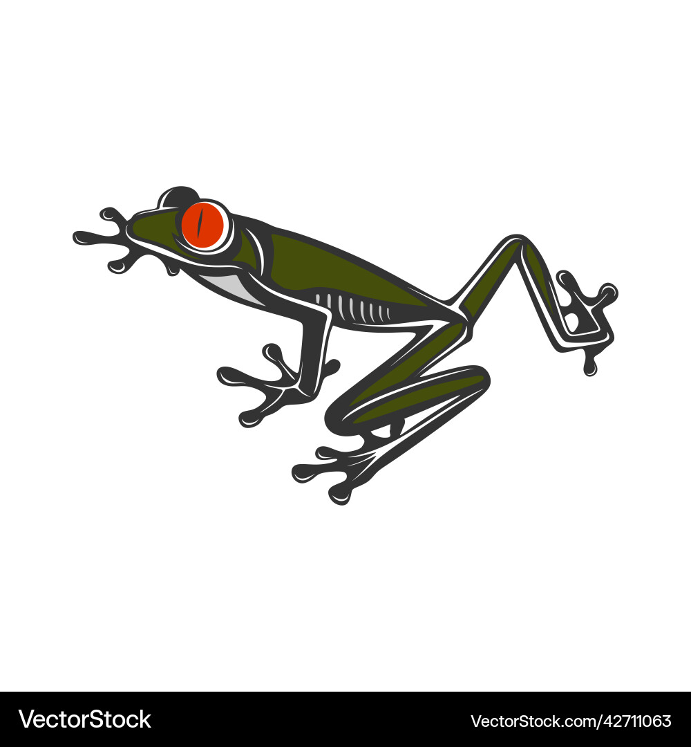 Frog logo design Royalty Free Vector Image - VectorStock